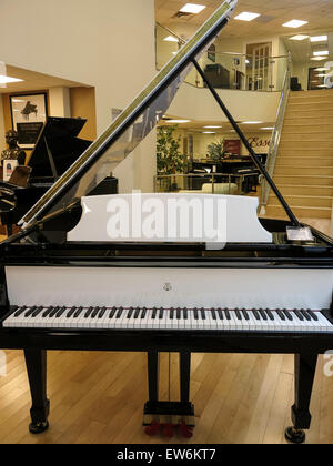 Grand Piano in Steinway and Sons Showroom, NYC, USA Stock Photo