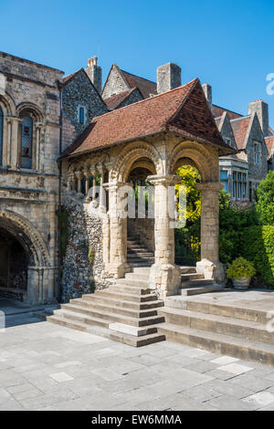 The Norman Staircase Canterbury Cathedral Precincts Kent UK Stock Photo