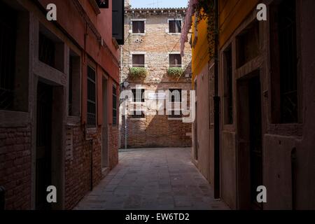 Empty street in Venice Stock Photo