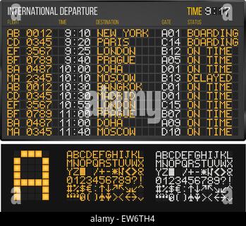 Airport board Stock Vector