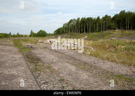 The Baddesley Colliery site in Main Road, Baxterley that is to be used by Jaguar Landrover as a distribution site. Stock Photo