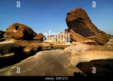 Sam Phan Bok rock canyon, Ubon-ratchathani, North-east of Thailand Stock Photo