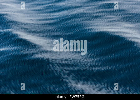 Ripples, surface of the sea, Denmark Strait, Greenland Stock Photo