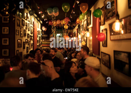 Irish bar in Taiwan, People celebrating Stock Photo