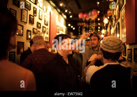 Irish bar in Taiwan, People celebrating Stock Photo