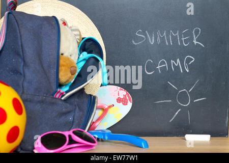 End of school summer holiday camp concept abstract Stock Photo