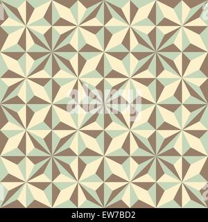 Abstract 3d geometrical polygonal background composed of triangles. Seamless vector illustration. Mosaic. Stock Vector