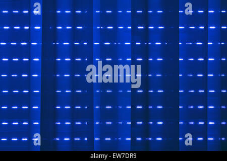 fabric curtain with blinds at the night Stock Photo