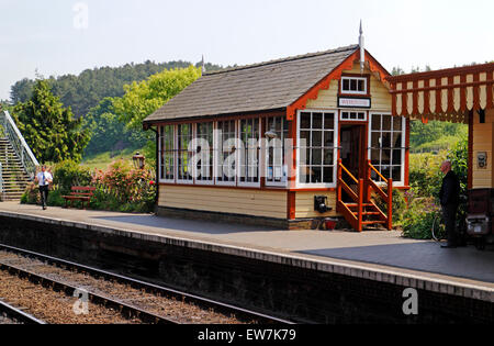 The signal box at Weybourne Station on the North Norfolk Railway Stock ...