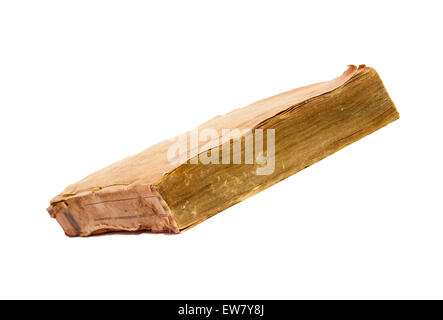 Old book isolated on a white background Stock Photo