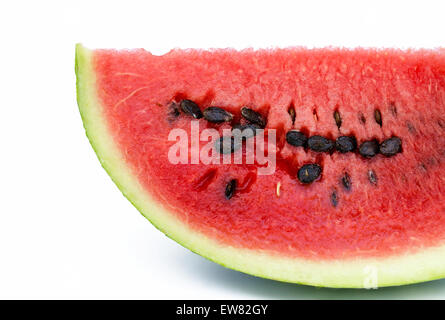 water-melon segment close up the isolated Stock Photo