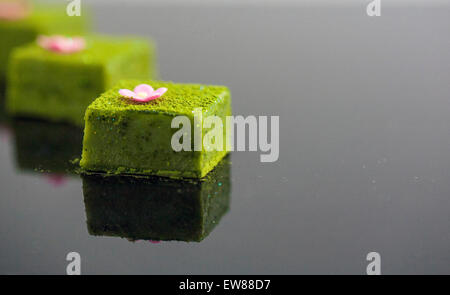 Matcha Green Truffle Stock Photo