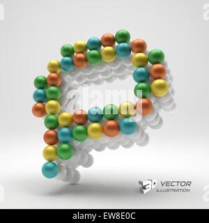 Speech icon. Can be used for web sign and design element. 3d vector illustration. Stock Vector