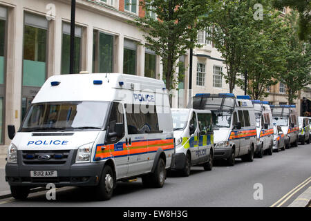 Heavy police presence in London Stock Photo