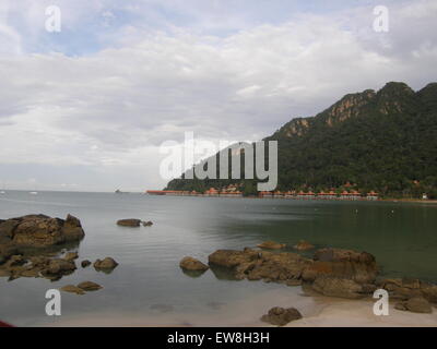 Long distance view of Langkawi Islands Malaysia, South Asia Stock Photo