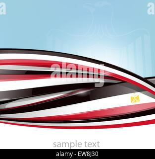 egypt flag on background Stock Vector