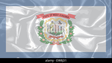 The state flag of the USA state of West Virginia Stock Photo