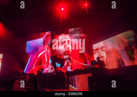 Barcelona, Catalonia, Spain. 19th June, 2015. A$AP Rocky (US), live show at Sonar by Night, SonarClub, Sonar 201 Credit:  Cisco Pelay /Alamy Live News Stock Photo