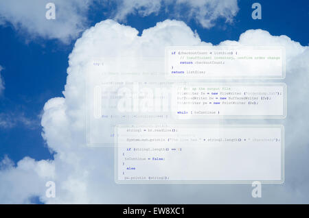 Cloud Computing - multiple programs Stock Photo