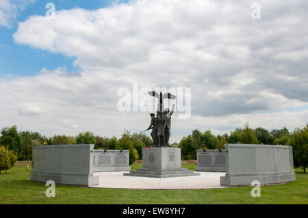 Polish Armed Forces Memorial at The National Memorial Arobretum, near Lichfield in Staffordshire England UK Stock Photo