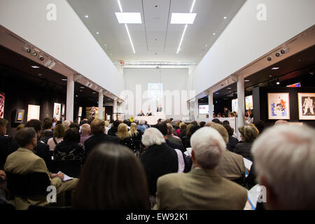 Cologne, Germany. 20th June, 2015. Inside the Van Ham auction house at the insolvency auction of imprisoned art advisor Helge Achenbach in Cologne, Germany, 20 June 2015. 120 valuable pieces are to be auctioned off. PHOTO: ROLF VENNENBERND/DPA/Alamy Live News