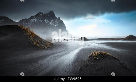 Vesturhorn, Stokksness, Iceland South East Coast Stock Photo