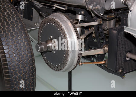 Mercedes-Benz W196R (exploded view) front brake Mercedes-Benz Museum Stock Photo