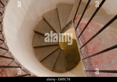 Close up of an old spiral staircase Stock Photo