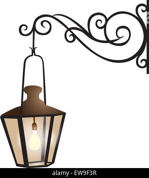 Street lantern illustration Stock Vector