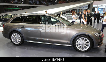 ISTANBUL, TURKEY - MAY 21, 2015: An Audi in Istanbul Autoshow 2015 Stock Photo