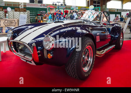 PAAREN IM GLIEN, GERMANY - MAY 23, 2015: Vintage car Ford / Shelby AC Cobra. The oldtimer show in MAFZ. Stock Photo