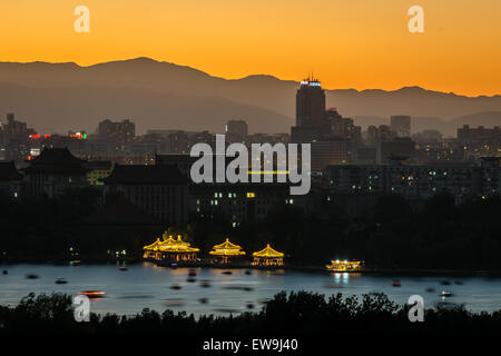 Sunset view from Jingshan Hill Stock Photo