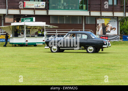 PAAREN IM GLIEN, GERMANY - MAY 23, 2015: Soviet executive car GAZ M21 Volga. The oldtimer show in MAFZ. Stock Photo