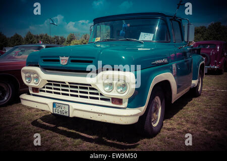 Full-size pickup truck Ford F100, 1960. Stock Photo