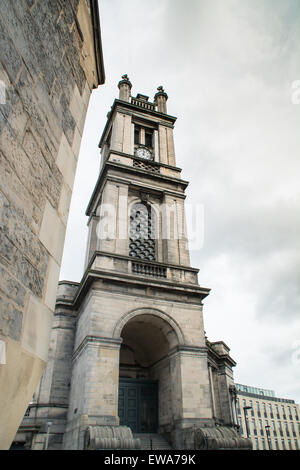 Saint Stephen's church tower in Stockbridge, Edinburgh - Scotland Stock Photo