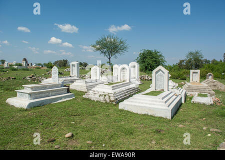 Graveyard for Muslims Jhelum Pakistan Stock Photo
