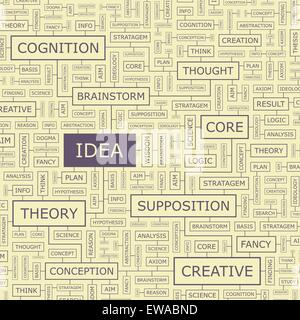 Brainstorm word cloud concept. Vector illustration Stock Vector Image ...