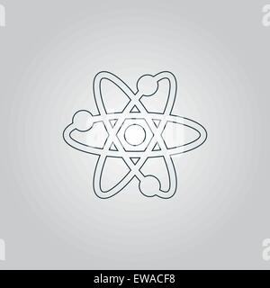 Vector atom icon Stock Vector