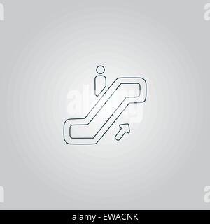 staircase, web icon. vector design Stock Vector