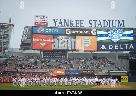 Bronx, NY, USA. 20th June, 2015. 2015 Old-Timers' Day, Yankee Stadium, Saturday June 20, 2015. Credit:  Bryan Smith/ZUMA Wire/Alamy Live News Stock Photo