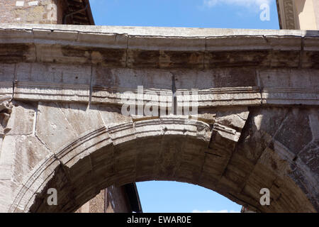 Triumphal Arch of Gallienus Rome Italy Stock Photo