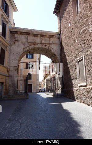 Triumphal Arch of Gallienus Rome Italy Stock Photo