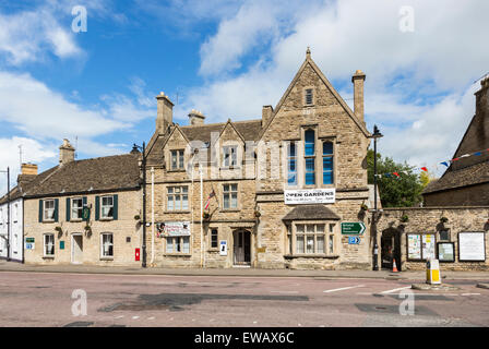 The Police Bygones Museum in the old magistrates court, Tetbury, a small Cotswold town, Gloucestershire, on a sunny summer day Stock Photo