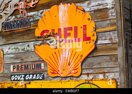 Mother Road US Route 66 in California Arizona and New Mexico Stock Photo