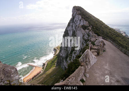 Views of and from Gibraltar, UK. Stock Photo
