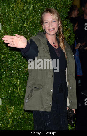 2015 Tribeca Film Festival - CHANEL Artists Dinner - Arrivals  Featuring: Uma Thurman Where: Manhattan, New York, United States When: 20 Apr 2015 Stock Photo