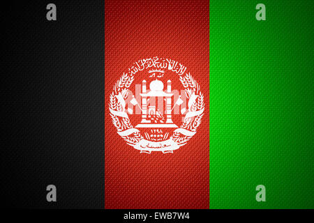 Afghanistan flag or Afghan banner on abstract texture Stock Photo