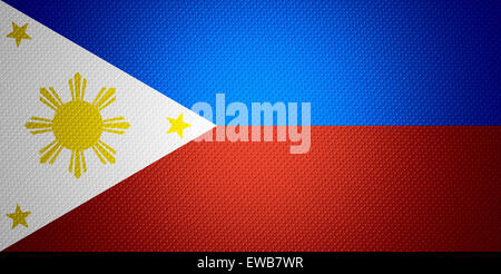 the Philippines flag or banner on abstract texture Stock Photo