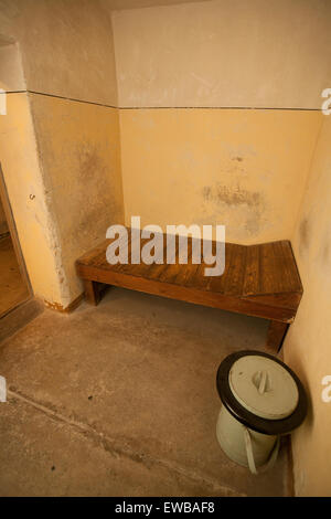 Prison cell at Stasi prison, Hohenschönhausen Memorial, Berlin, Germany Stock Photo