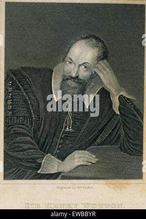 Sir Henry Wotton, 1568-1639, an English author, diplomat and politician ...